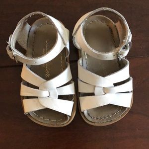 White Salt Water Sandals